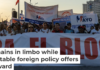 An International Workers’ Day demonstration on May 1, 2026, in Havana includes a protest of the ongoing U.S. blockade of oil to Cuba. Anadolu/Anadolu via Getty Images